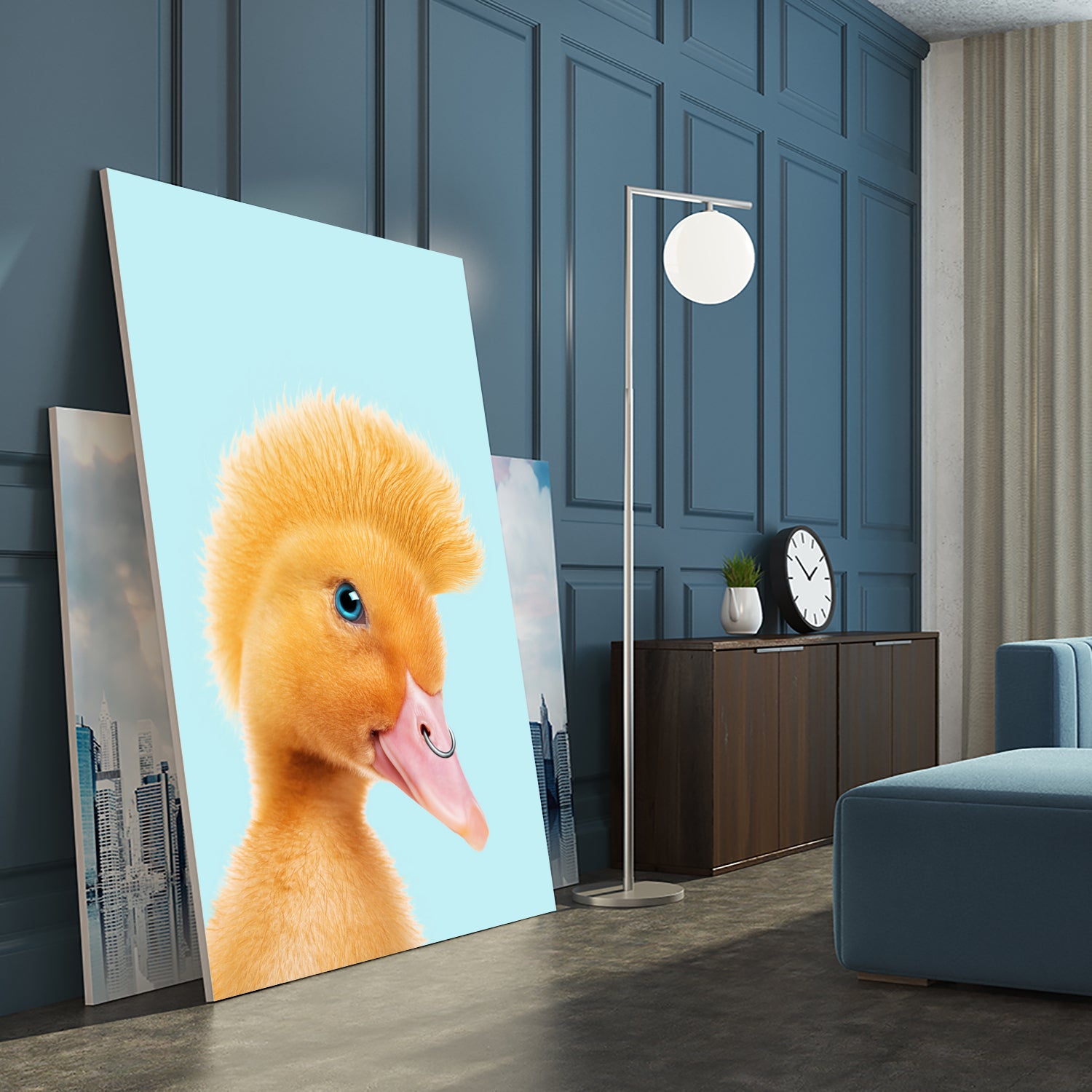 REBEL DUCKLING by Jonas Loose on GIANT ART - yellow photo manipulation