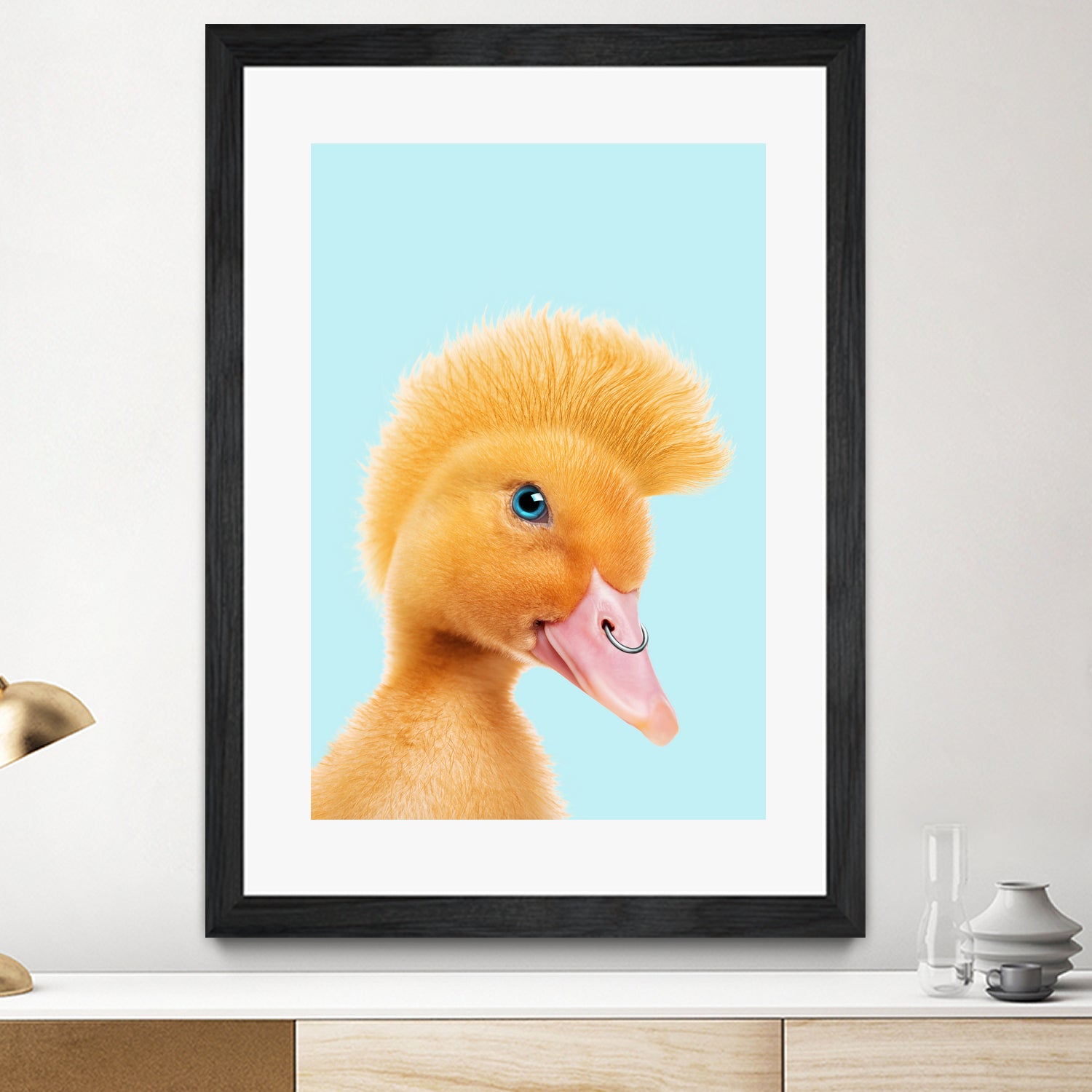 REBEL DUCKLING by Jonas Loose on GIANT ART - yellow photo manipulation