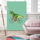 T-REX BIKE by Jonas Loose on GIANT ART - green photo manipulation