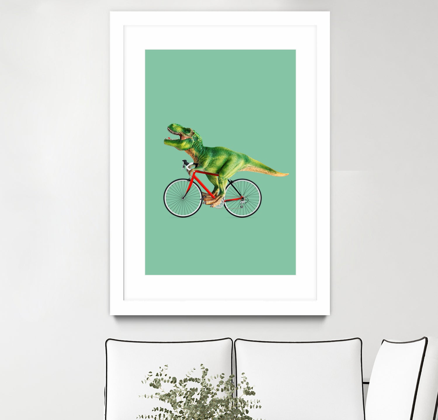 T-REX BIKE by Jonas Loose on GIANT ART - green photo manipulation