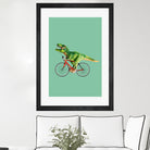 T-REX BIKE by Jonas Loose on GIANT ART - green photo manipulation