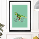 T-REX BIKE by Jonas Loose on GIANT ART - green photo manipulation