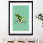 T-REX BIKE by Jonas Loose on GIANT ART - green photo manipulation