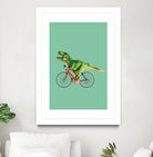 T-REX BIKE by Jonas Loose on GIANT ART - green photo manipulation