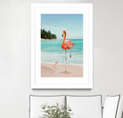 WANNABE FLAMINGO by Jonas Loose on GIANT ART - blue photo manipulation