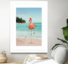 WANNABE FLAMINGO by Jonas Loose on GIANT ART - blue photo manipulation