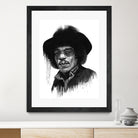 Hendrix by Solti Balázs on GIANT ART - white digital painting