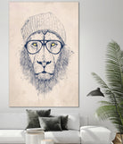 Cool lion by Solti Balázs on GIANT ART - brown digital painting