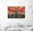 Blooming NY by Bianca Green on GIANT ART - red photo illustration