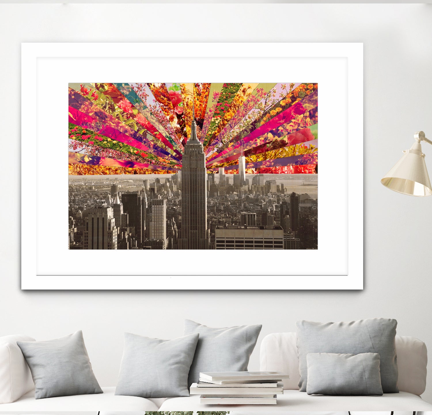 Blooming NY by Bianca Green on GIANT ART - red photo illustration