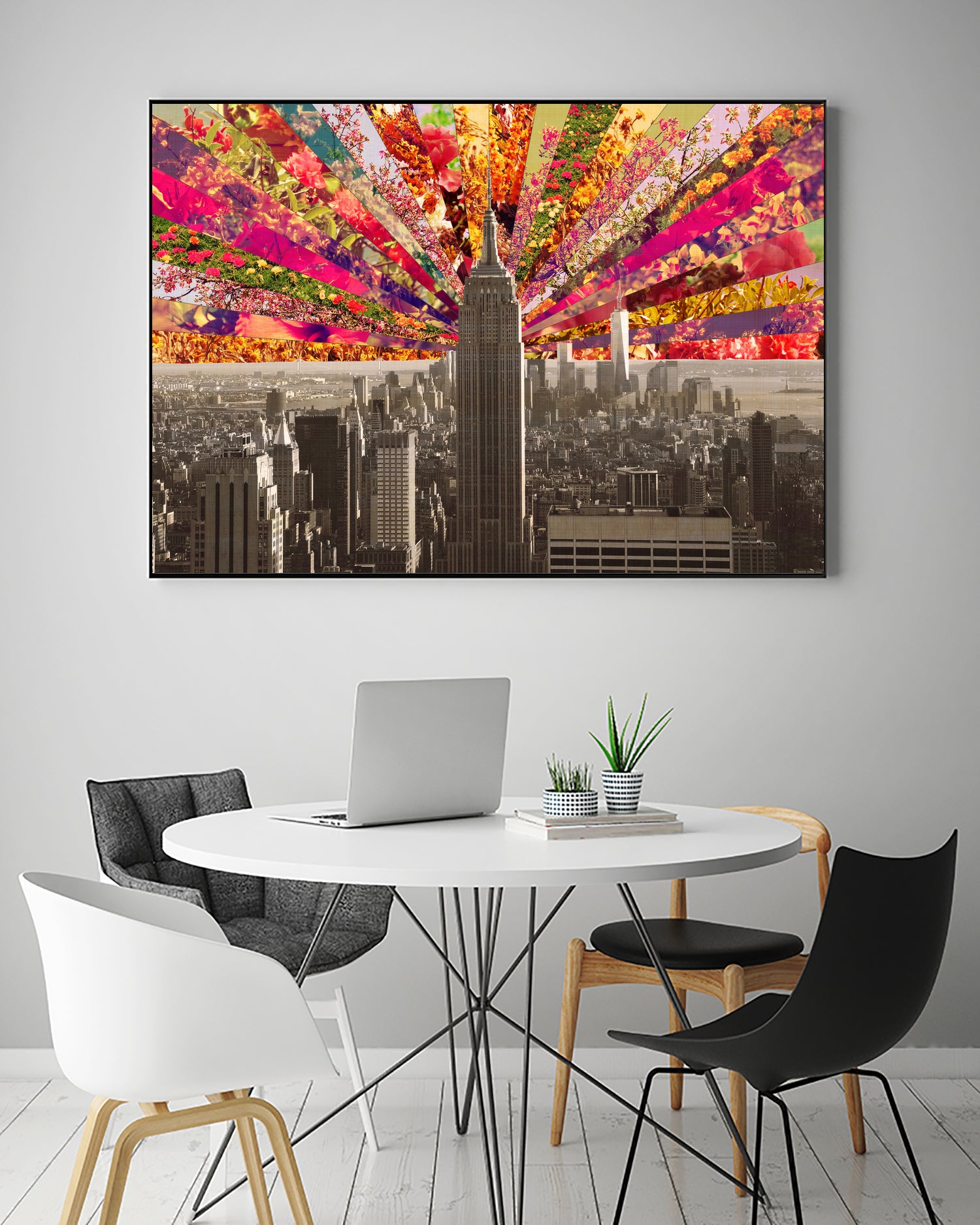 Blooming NY by Bianca Green on GIANT ART - red photo illustration