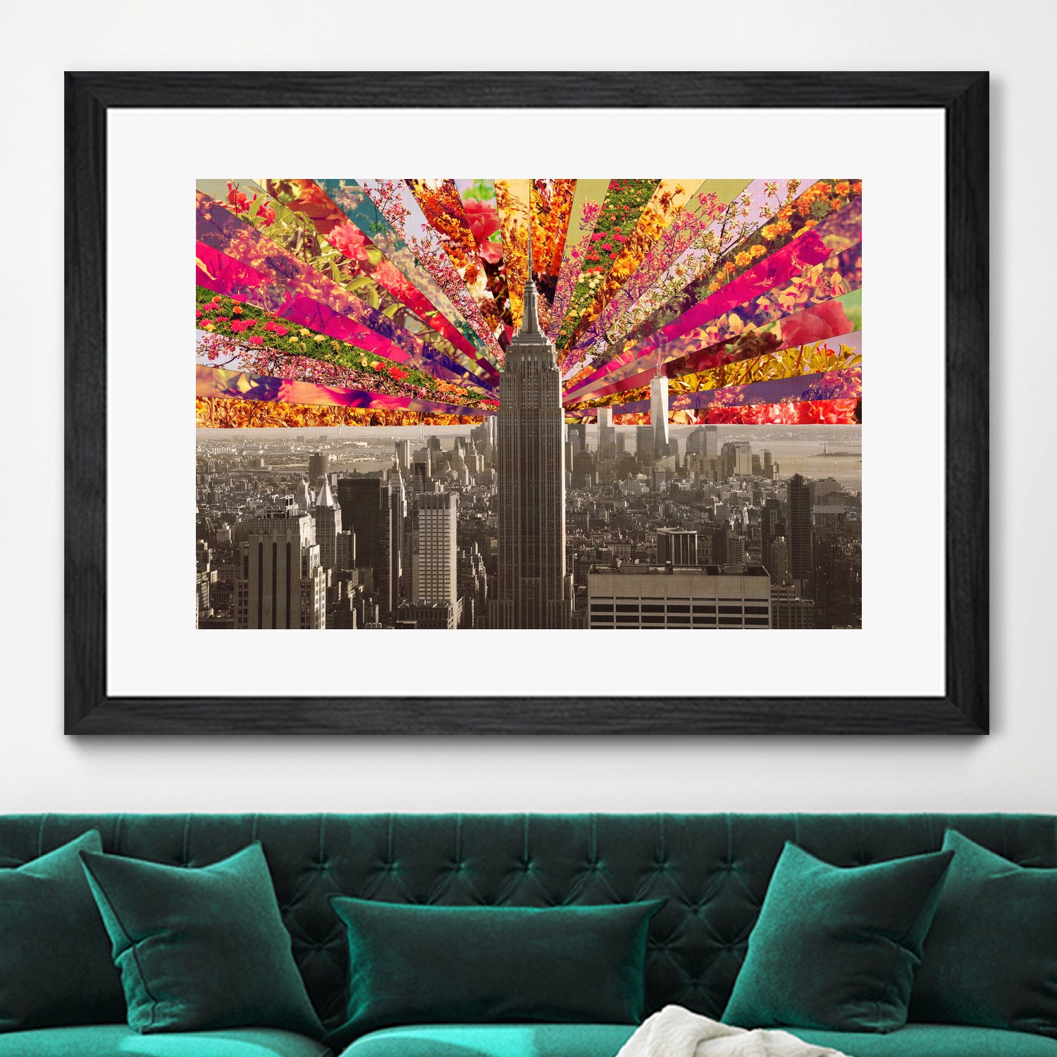 Blooming NY by Bianca Green on GIANT ART - red photo illustration