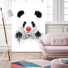 Clown panda by Solti Balázs on GIANT ART - black mixed media