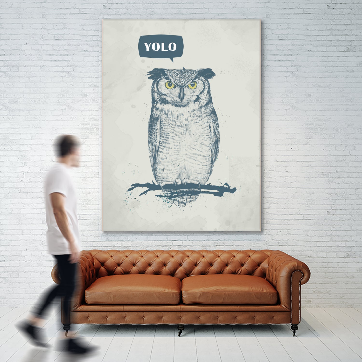 YOLO by Solti Balázs on GIANT ART - gray digital drawing