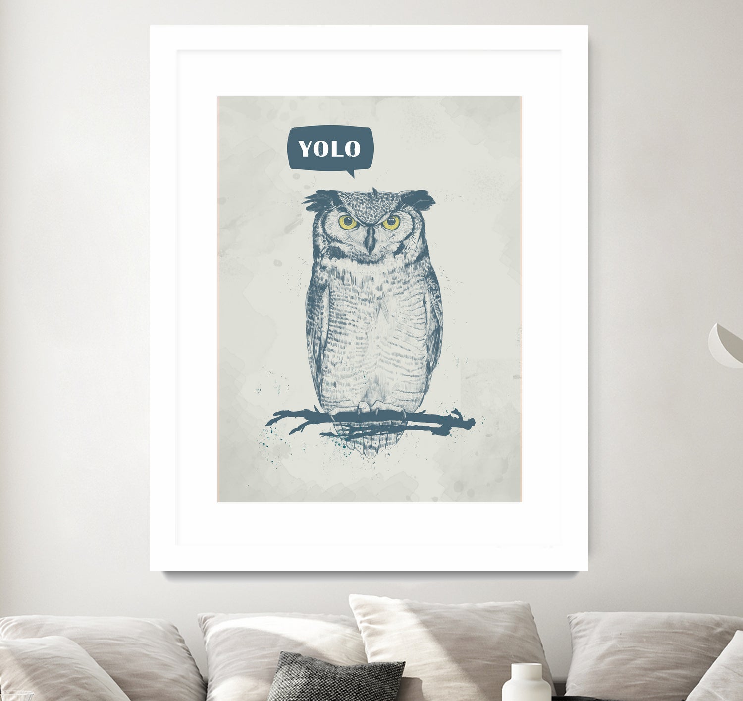 YOLO by Solti Balázs on GIANT ART - gray digital drawing