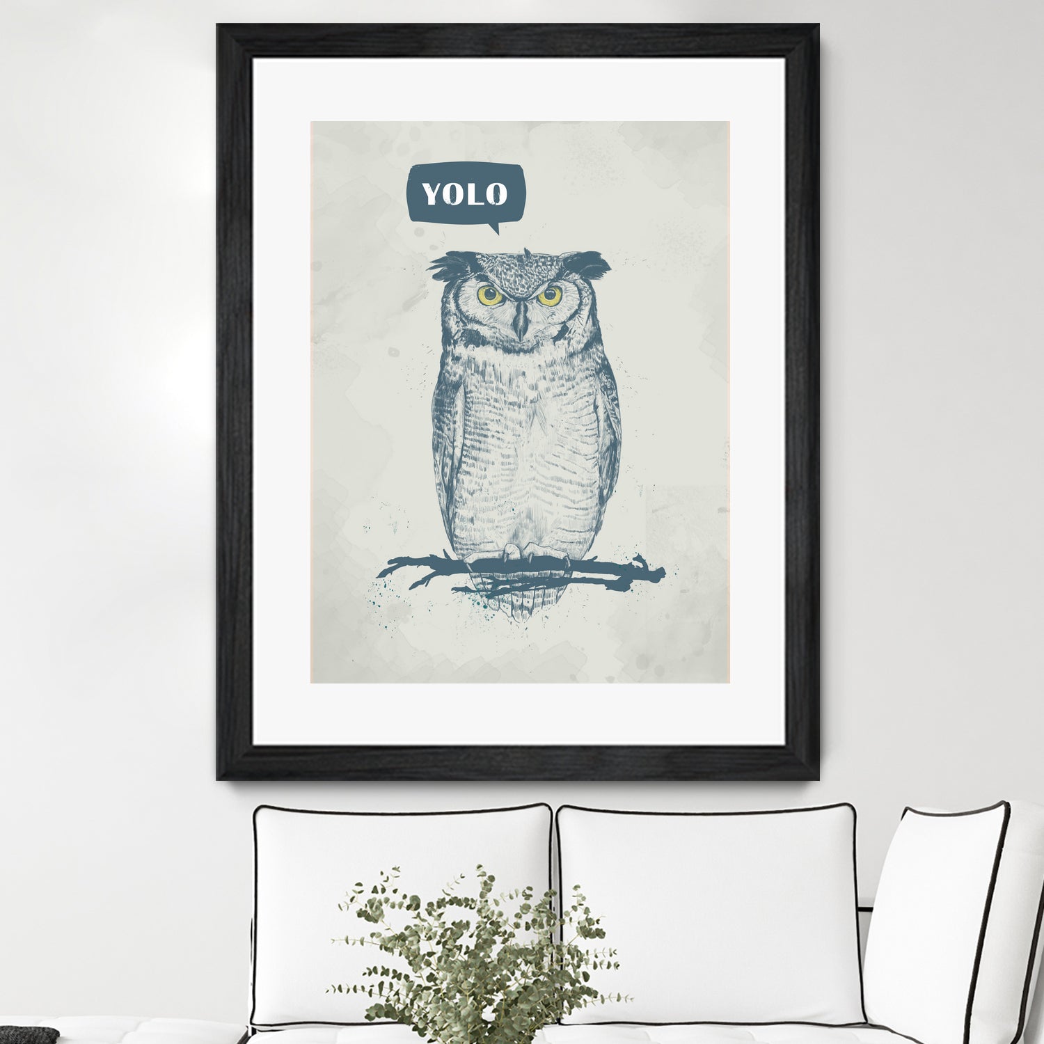 YOLO by Solti Balázs on GIANT ART - gray digital drawing