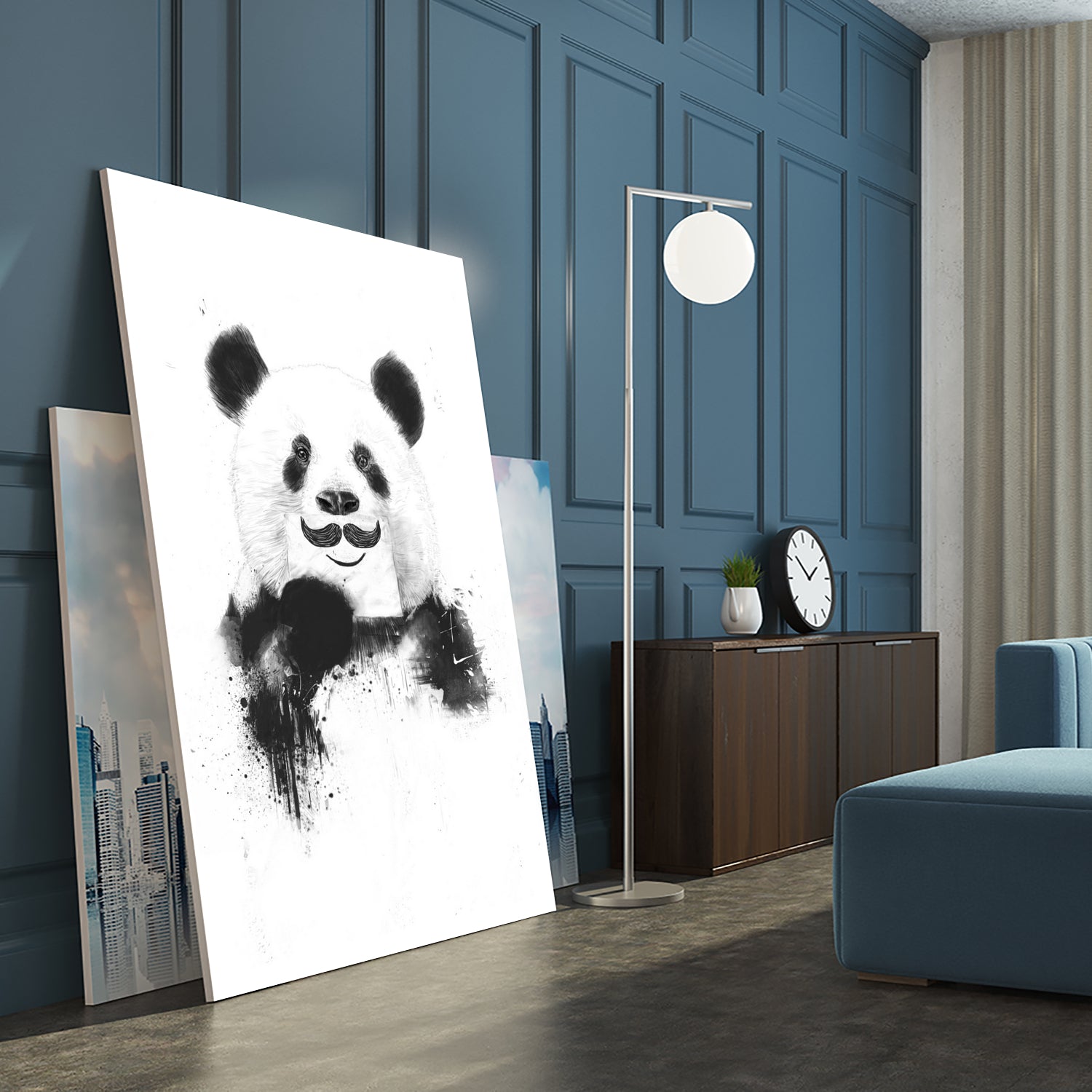 Funny panda by Solti Balázs on GIANT ART - white digital drawing