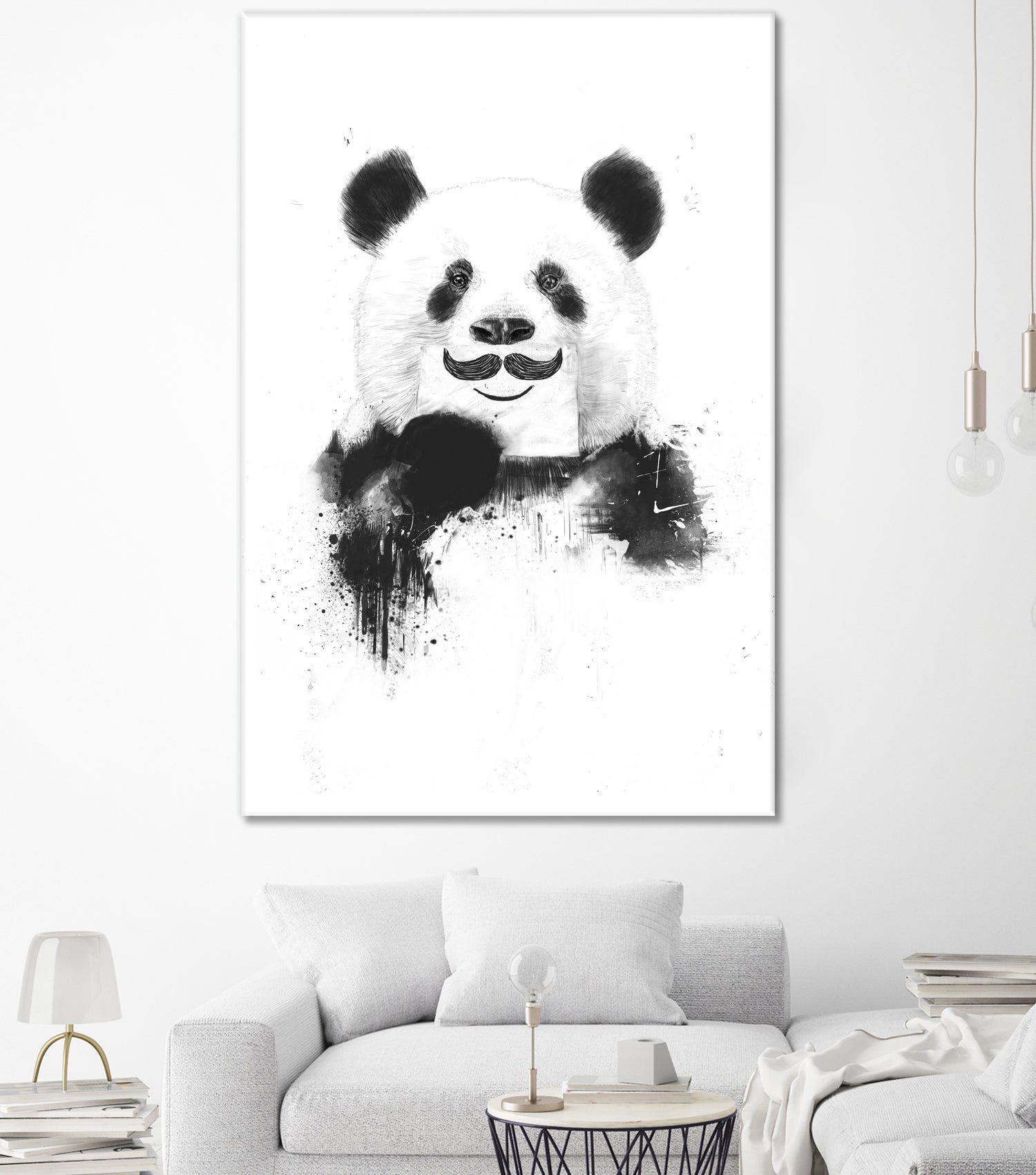 Funny panda by Solti Balázs on GIANT ART - white digital drawing