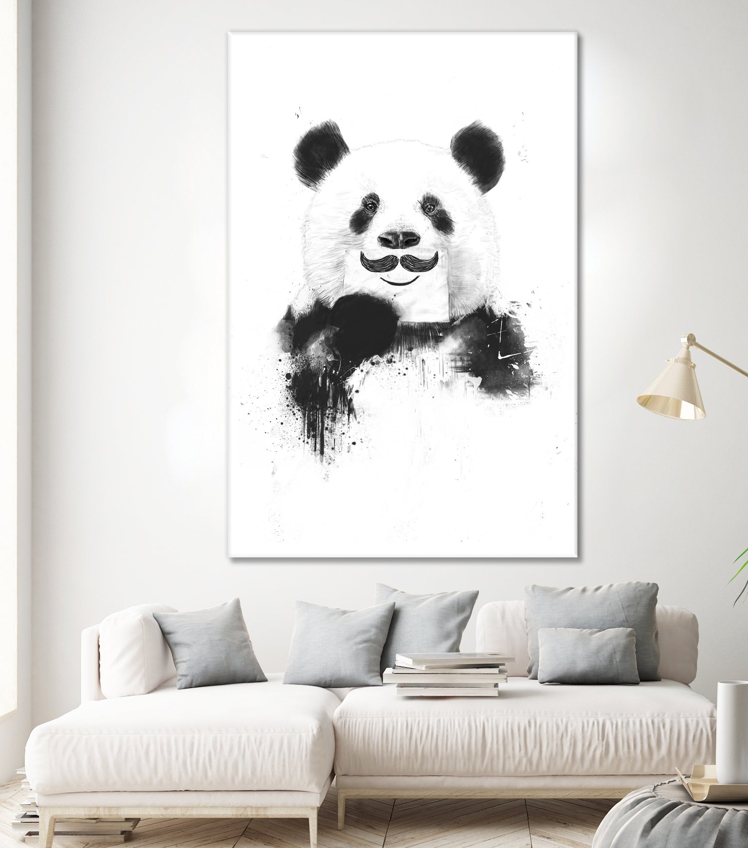 Funny panda by Solti Balázs on GIANT ART - white digital drawing