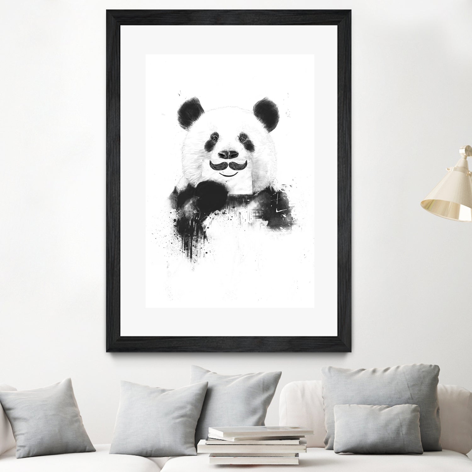 Funny panda by Solti Balázs on GIANT ART - white digital drawing