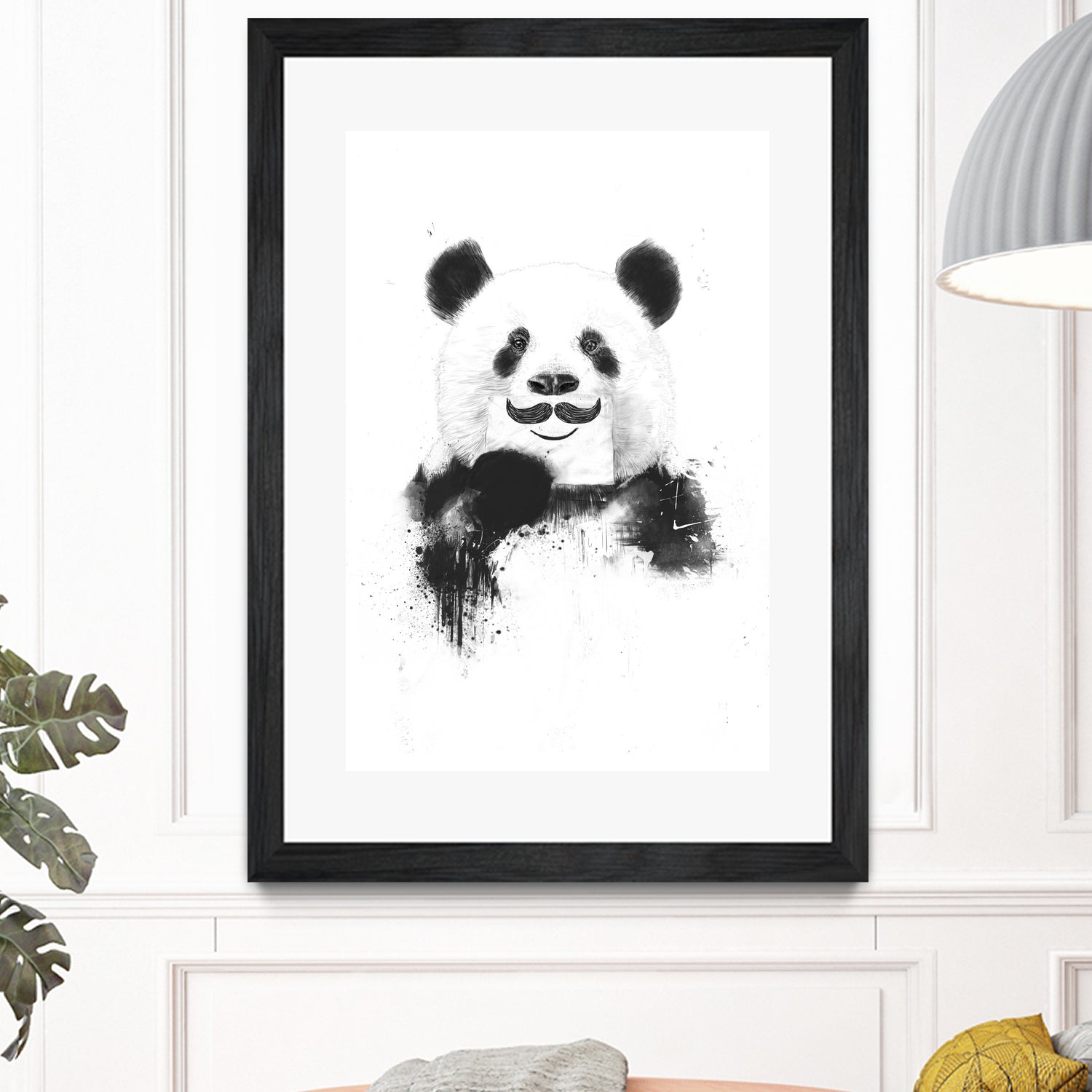 Funny panda by Solti Balázs on GIANT ART - white digital drawing