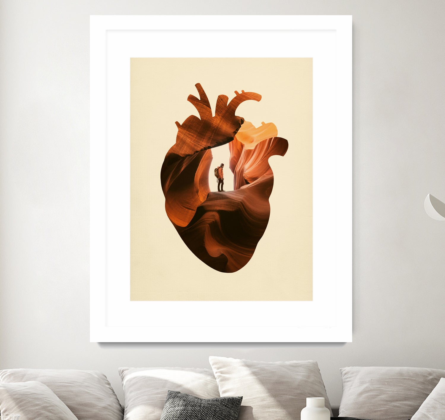 Heart Explorer by Enkel Dika on GIANT ART - orange photo manipulation