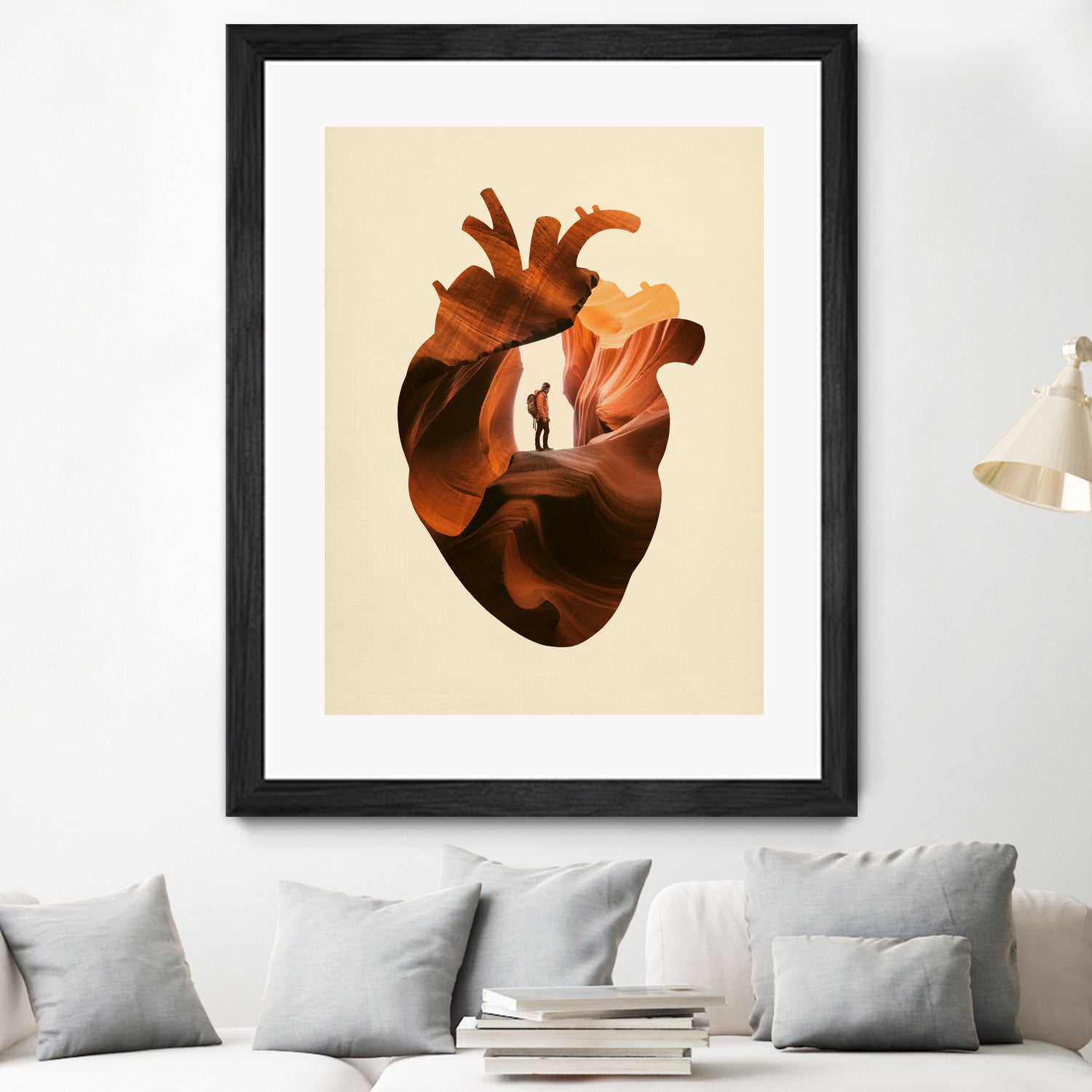 Heart Explorer by Enkel Dika on GIANT ART - orange photo manipulation