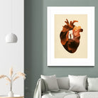 Heart Explorer by Enkel Dika on GIANT ART - orange photo manipulation