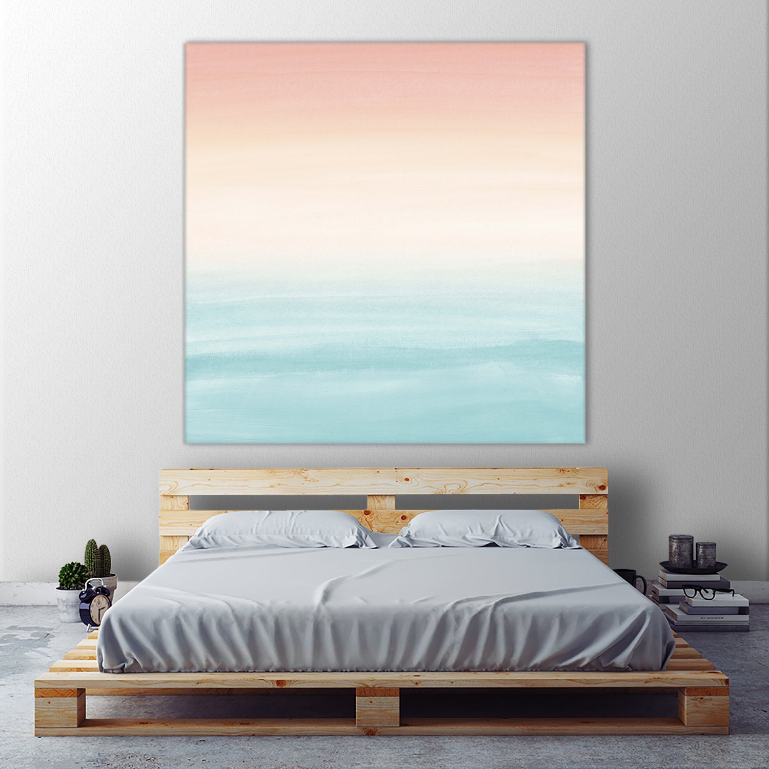 Touching Watercolor Abstract Beach Dream #3 #painting #decor by Anita & Bella Jantz on GIANT ART - orange digital painting