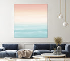 Touching Watercolor Abstract Beach Dream #3 #painting #decor by Anita & Bella Jantz on GIANT ART - orange digital painting