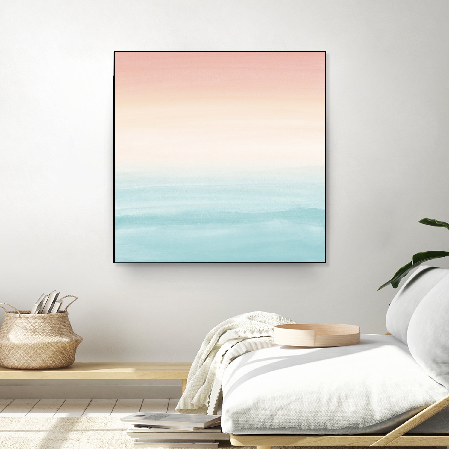 Touching Watercolor Abstract Beach Dream #3 #painting #decor by Anita & Bella Jantz on GIANT ART - orange digital painting