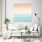 Touching Watercolor Abstract Beach Dream #3 #painting #decor by Anita & Bella Jantz on GIANT ART - orange digital painting