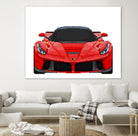 LaFerrari Mosaic by Cristian Mielu on GIANT ART - red digital drawing