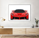 LaFerrari Mosaic by Cristian Mielu on GIANT ART - red digital drawing