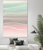 Pastel Watercolor Waves Abstract #1 #painting #decor #art by Anita & Bella Jantz on GIANT ART - pink digital painting