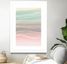 Pastel Watercolor Waves Abstract #1 #painting #decor #art by Anita & Bella Jantz on GIANT ART - pink digital painting