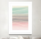 Pastel Watercolor Waves Abstract #1 #painting #decor #art by Anita & Bella Jantz on GIANT ART - pink digital painting