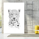 Lovely leopard by Solti Balázs on GIANT ART - white digital drawing