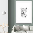 Lovely leopard by Solti Balázs on GIANT ART - white digital drawing