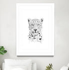 Lovely leopard by Solti Balázs on GIANT ART - white digital drawing