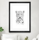 Lovely leopard by Solti Balázs on GIANT ART - white digital drawing