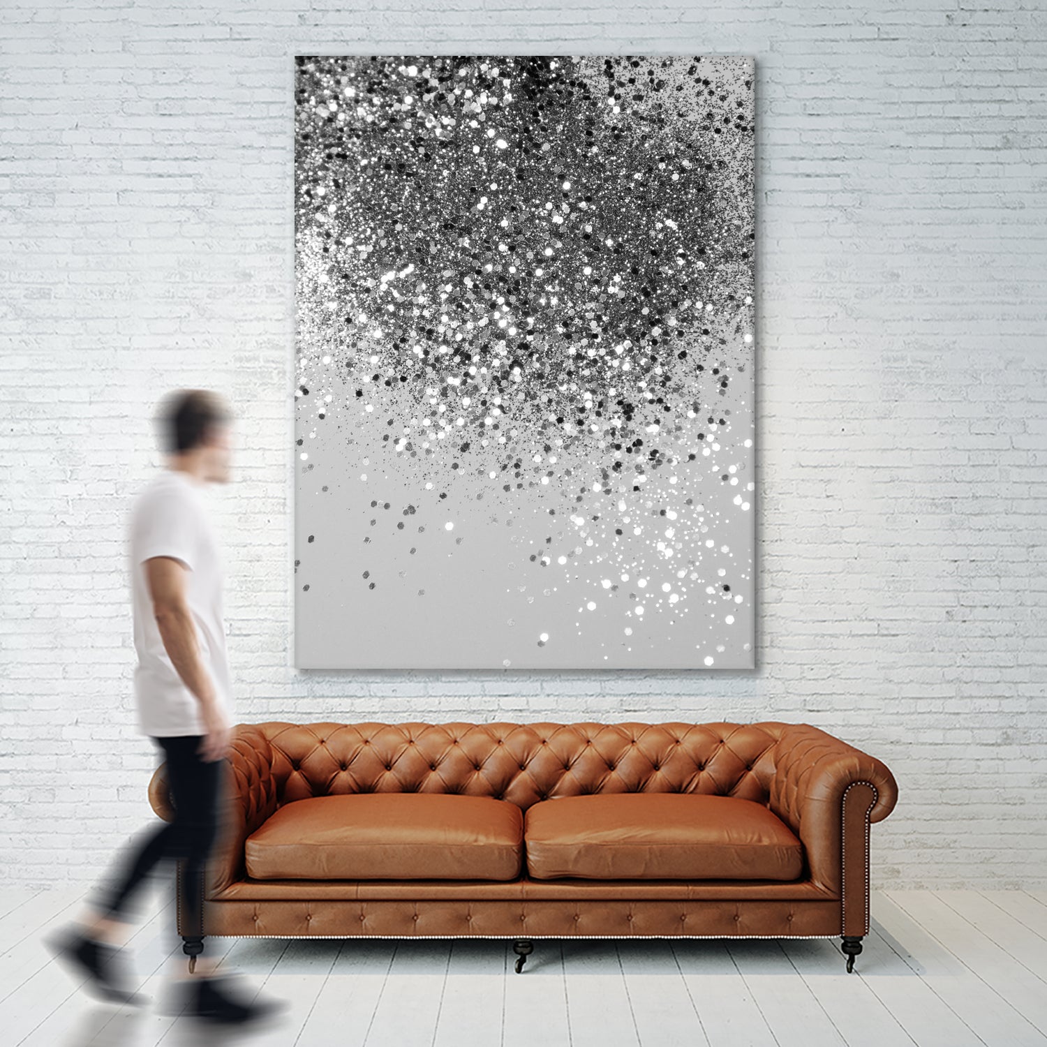 Soft Silver Gray Glitter #1 (Faux Glitter - Photography) by Anita & Bella Jantz on GIANT ART - gray photo illustration