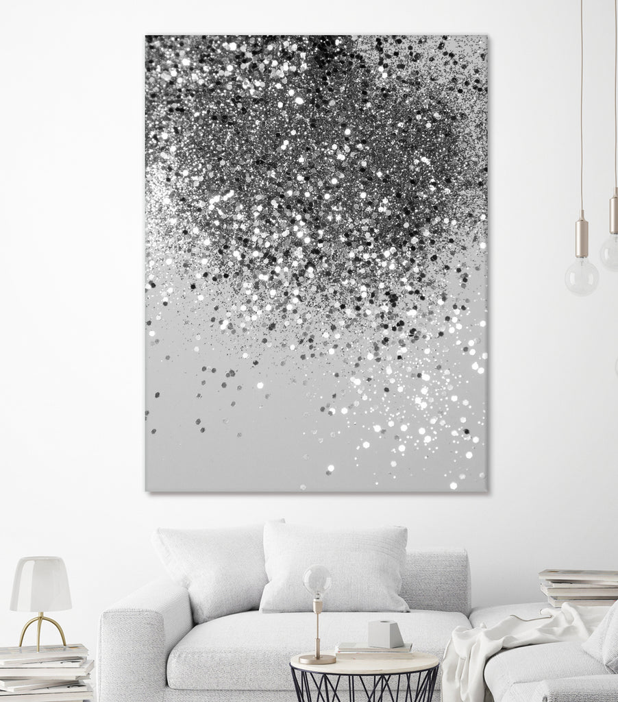 Soft Silver Gray Glitter #1 (Faux Glitter - Photography) by Anita & Bella Jantz on GIANT ART - gray photo illustration