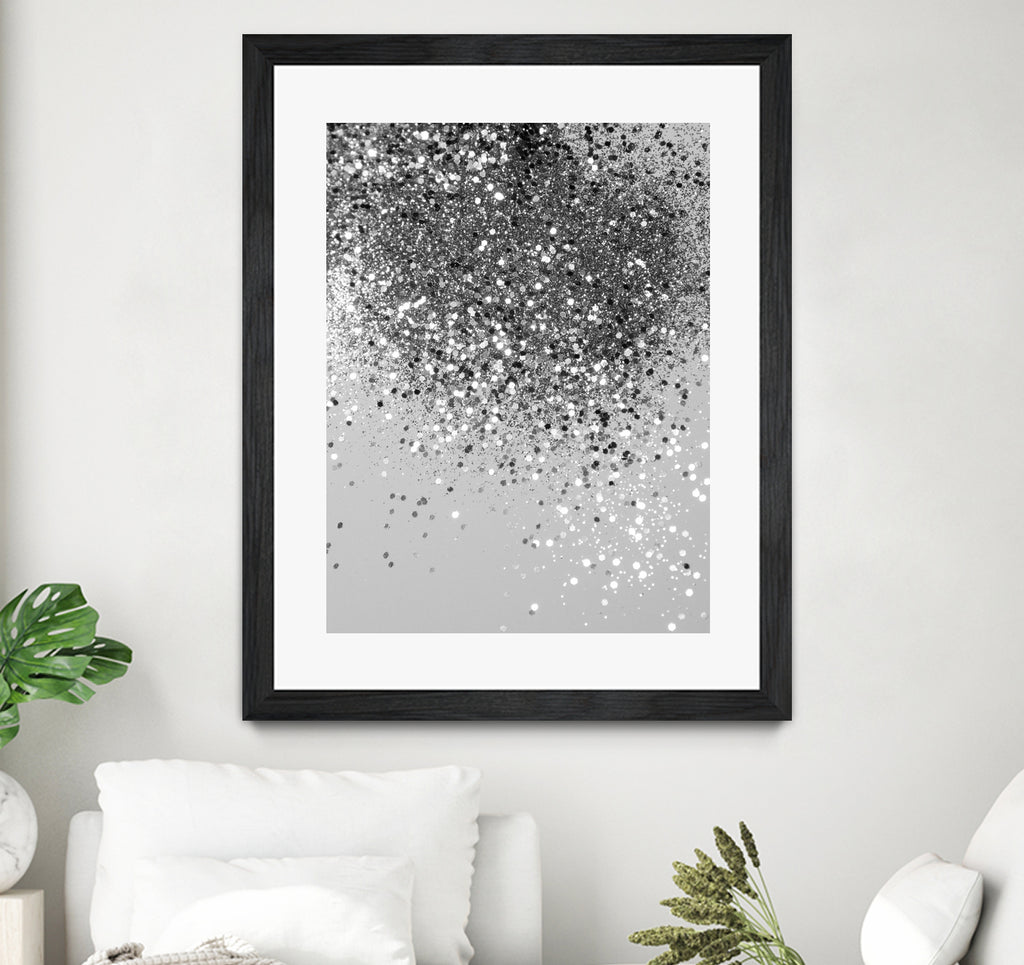 Soft Silver Gray Glitter #1 (Faux Glitter - Photography) by Anita & Bella Jantz on GIANT ART - gray photo illustration