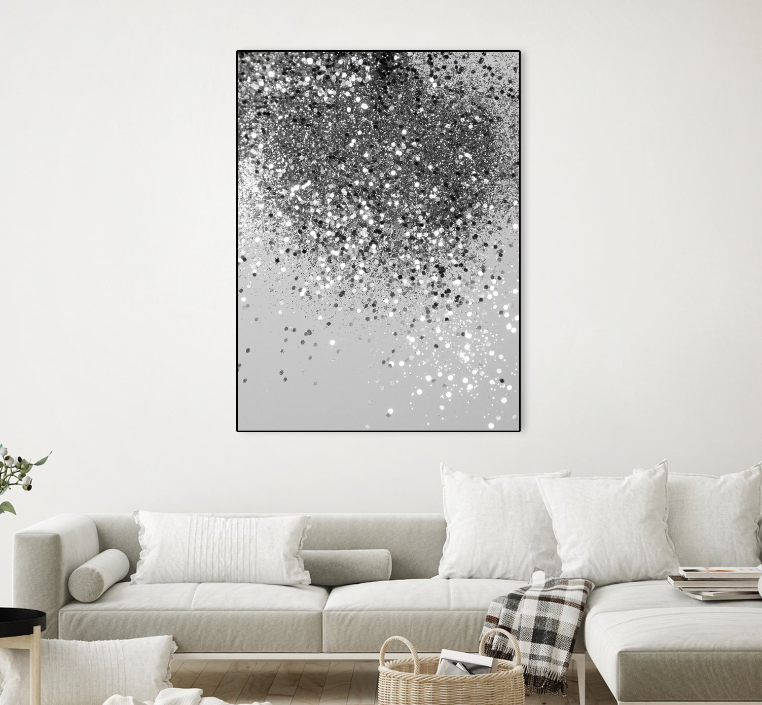 Soft Silver Gray Glitter #1 (Faux Glitter - Photography) by Anita & Bella Jantz on GIANT ART - gray photo illustration