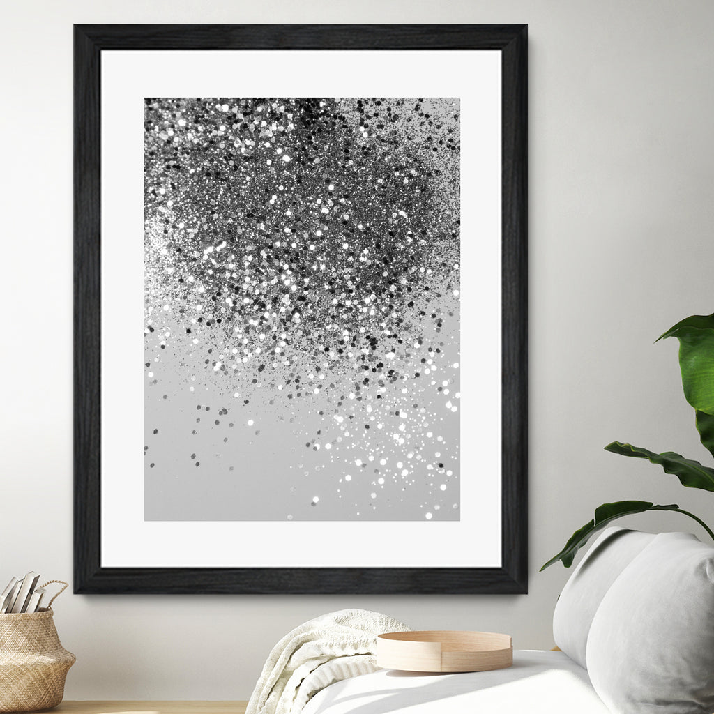 Soft Silver Gray Glitter #1 (Faux Glitter - Photography) by Anita & Bella Jantz on GIANT ART - gray photo illustration