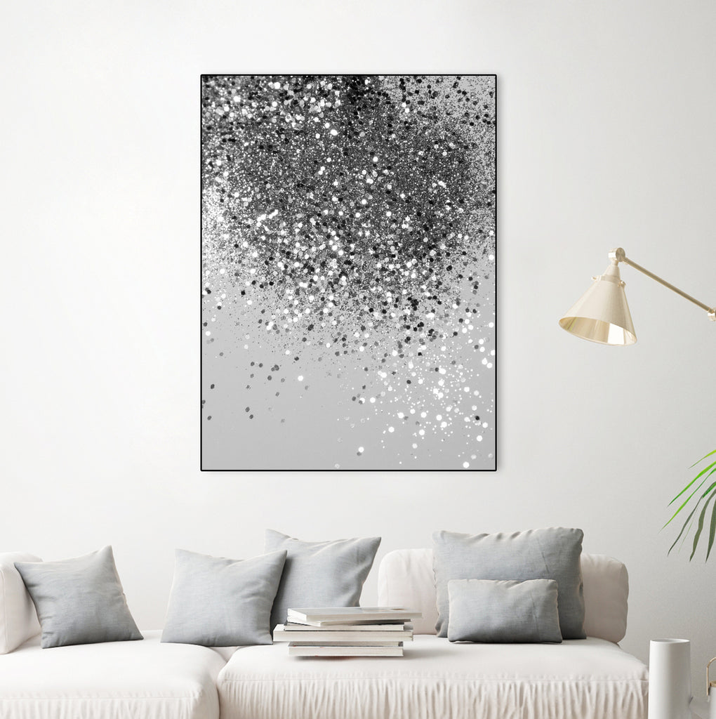 Soft Silver Gray Glitter #1 (Faux Glitter - Photography) by Anita & Bella Jantz on GIANT ART - gray photo illustration