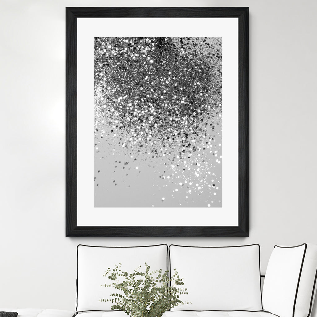 Soft Silver Gray Glitter #1 (Faux Glitter - Photography) by Anita & Bella Jantz on GIANT ART - gray photo illustration