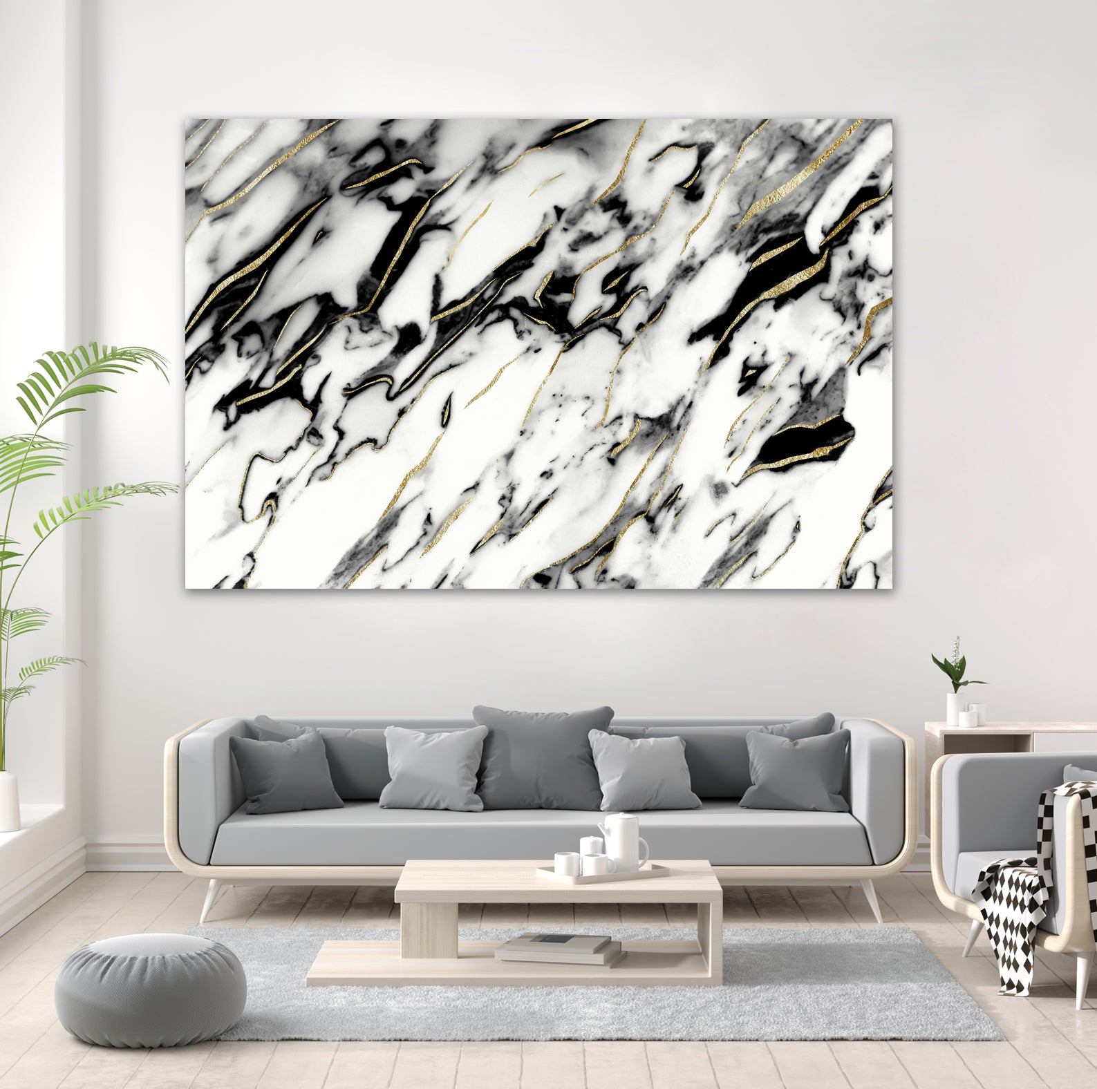 Classic White Marble Gold Foil Glam #1 #marble #decor #art by Anita & Bella Jantz on GIANT ART - white photo illustration