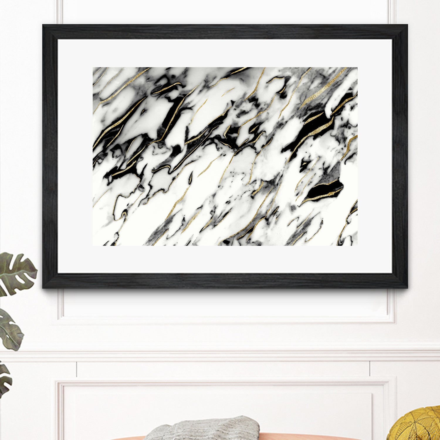 Classic White Marble Gold Foil Glam #1 #marble #decor #art by Anita & Bella Jantz on GIANT ART - white photo illustration